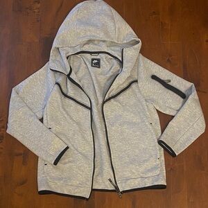Nike Tech Gray Zip-Up Hoodie